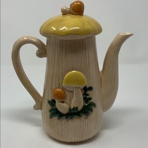 Retro Vintage Mushroom Ceramic Pitcher